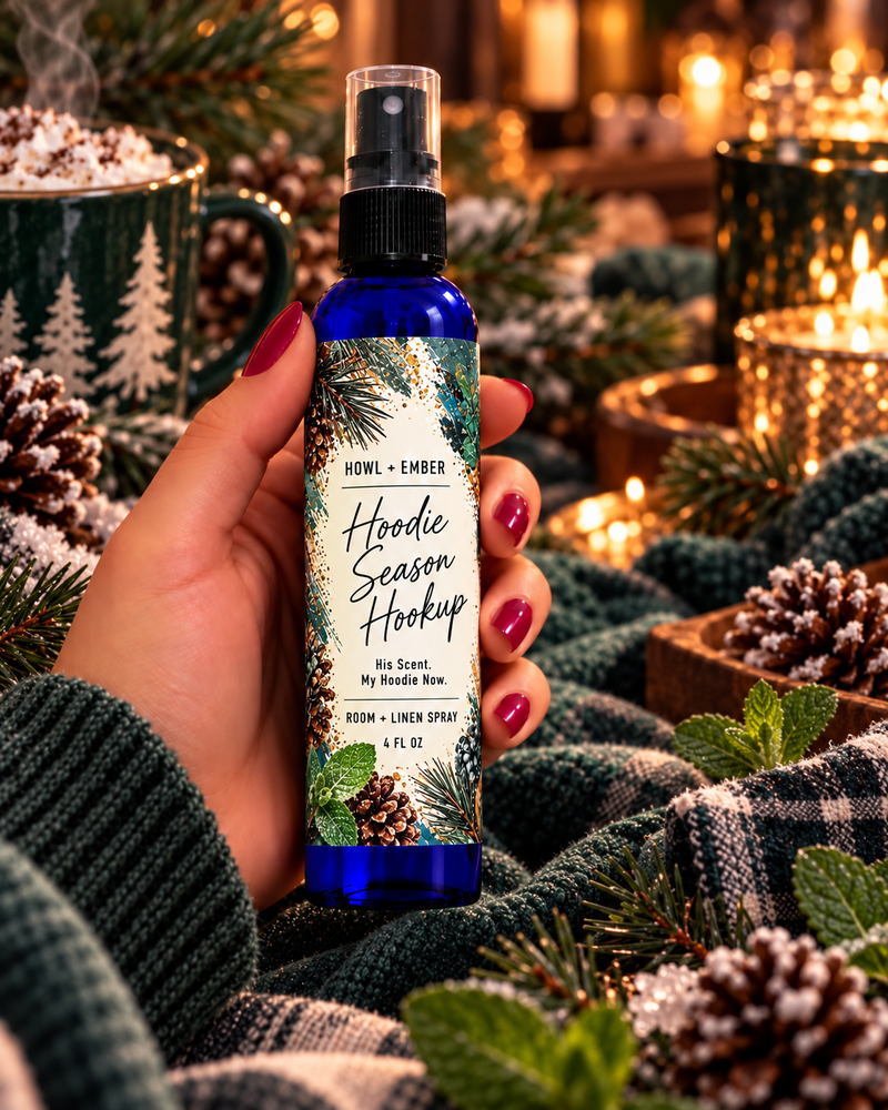 Hoodie Season Hookup – Howl + Ember 4 oz room and linen spray