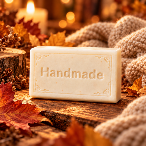 Falling Leaves + Cashmere Shea Butter Soap | 4 oz Handmade Bar