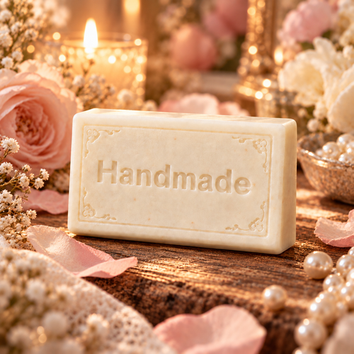 Petal + Pearl Shea Butter Soap | 4 oz Handmade Bar