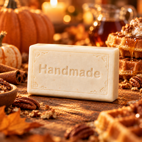 Pumpkin Pecan Waffles Shea Butter Soap | 4 oz Handmade Bar