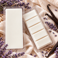 Howl + Ember Lavender Vanilla wax melts styled product photo
