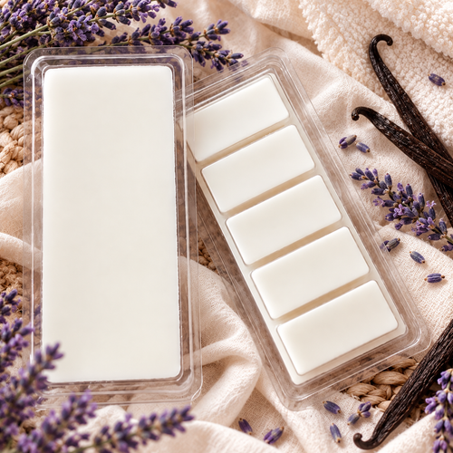 Lavender Vanilla Wax Melts | Fresh & Clean Para-Soy Clamshell | 1.75 oz Trial or 3.5 oz Full Size