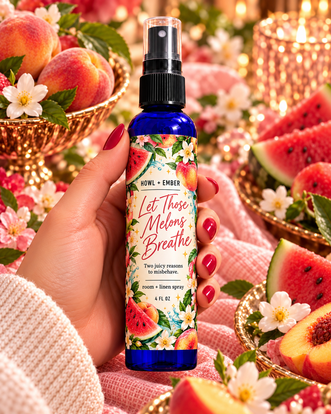 Howl + Ember Let Those Melons Breathe 4 oz room and linen spray