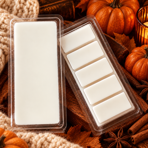 Mahogany Pumpkin Wax Melts | Masculine Para-Soy Clamshell | 1.75 oz Trial or 3.5 oz Full Size