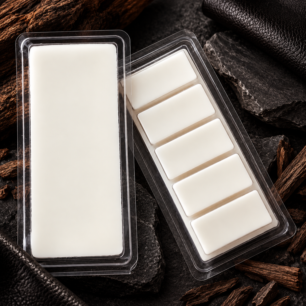 Howl + Ember MAN wax melts styled product photo