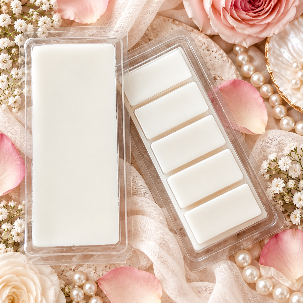 Howl + Ember Petal + Pearl Wax Melt styled product photo