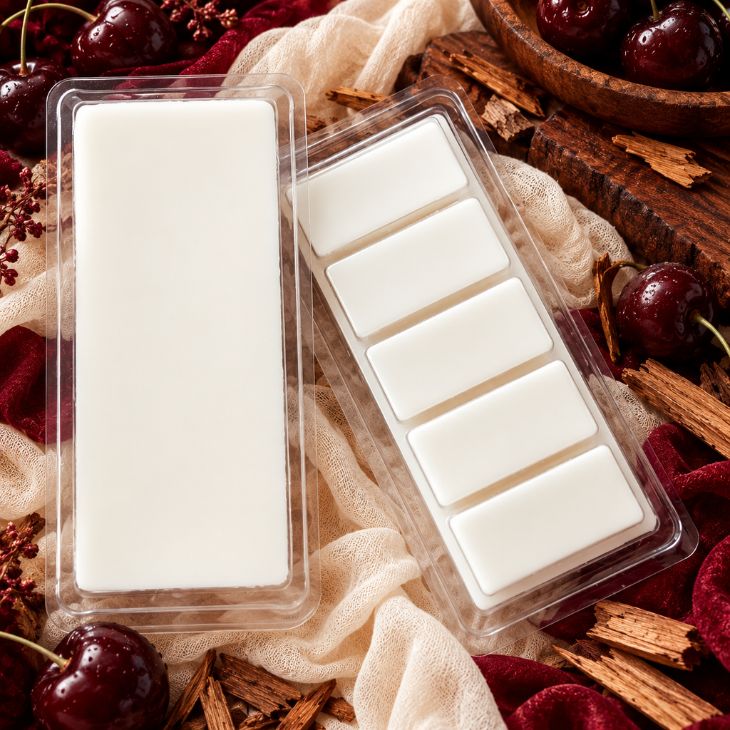 Probably a Red Flag wax melt with dark cherry, sandalwood, and mahogany styling