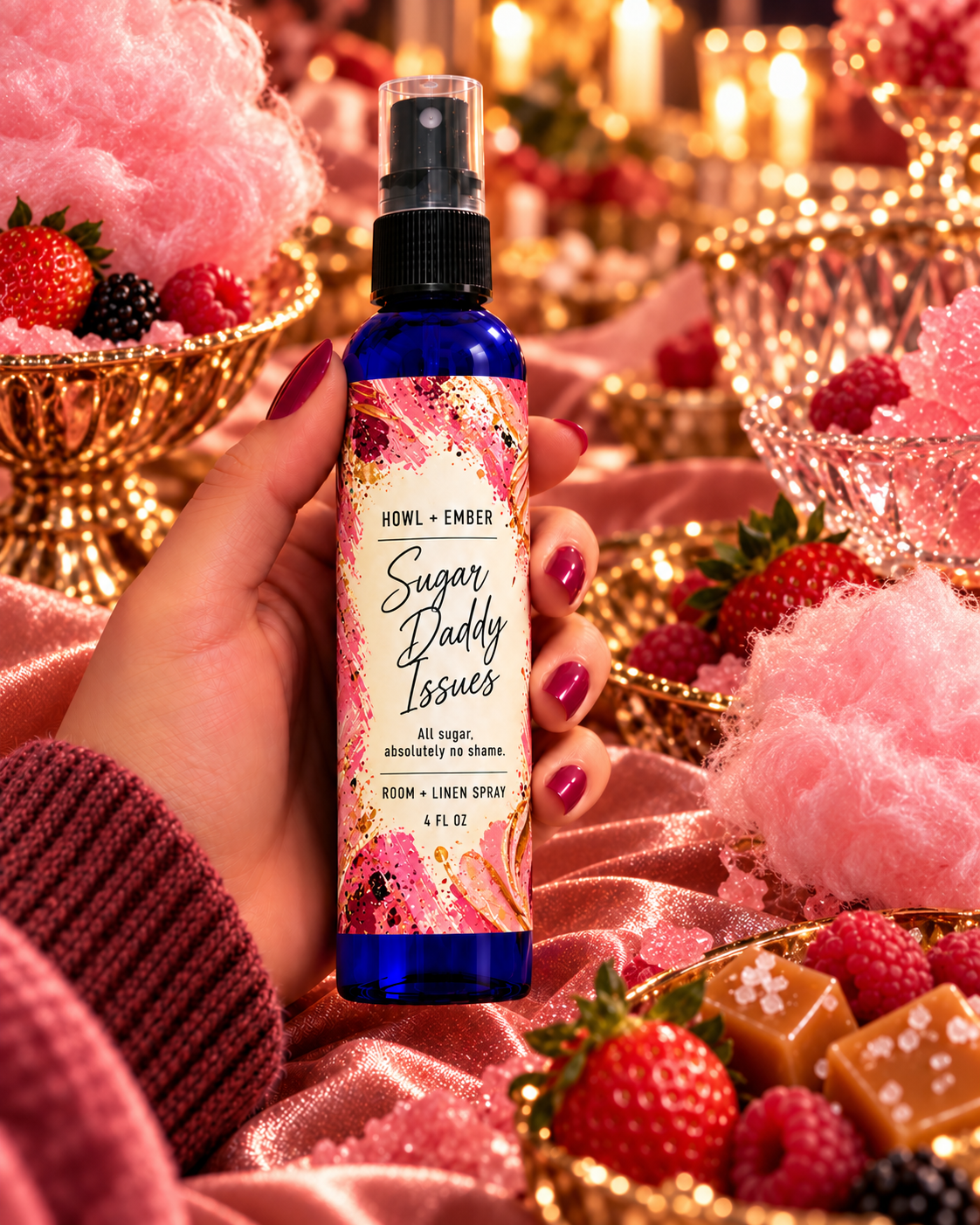 Howl + Ember Sugar Daddy Issues approved corrected 4 FL OZ room and linen spray photograph