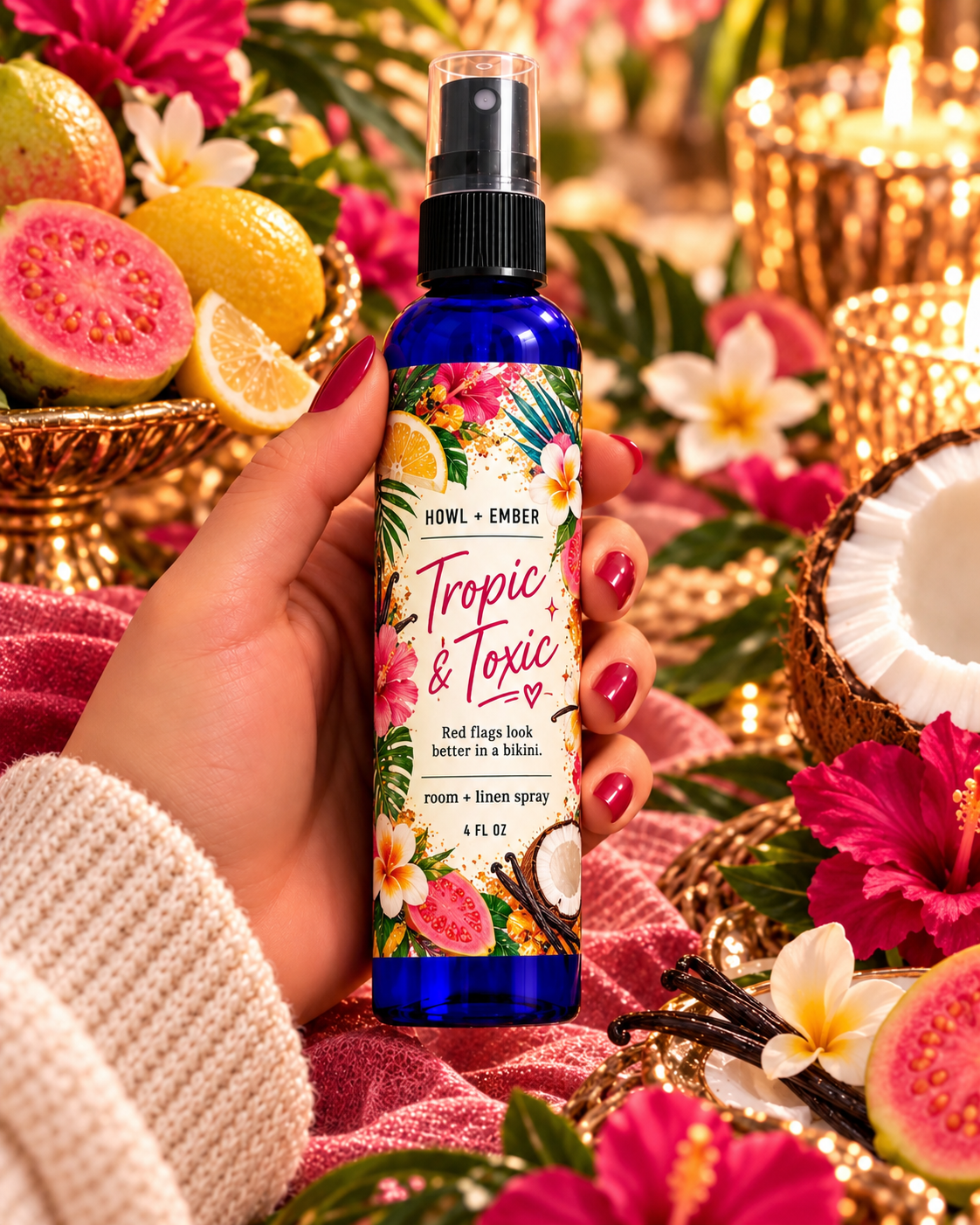 Howl + Ember Tropic & Toxic 4 oz room and linen spray
