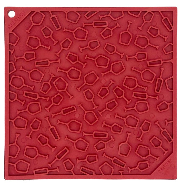 SodaPup Vino Dog eMat | Wine-Themed Lick Mat for Dogs & Cats | USA Made