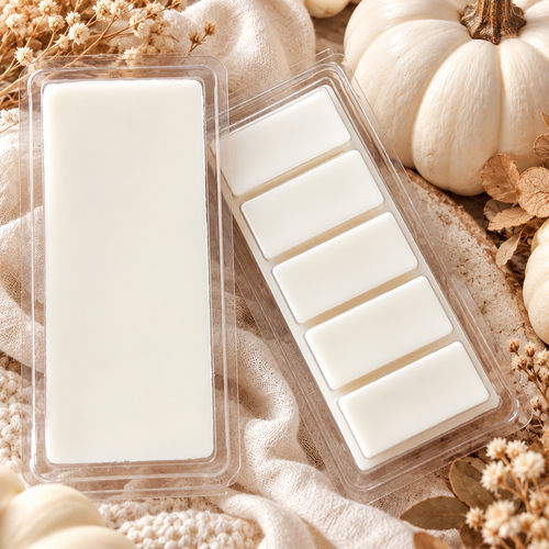 White Pumpkin Wax Melts | Seasonal Para-Soy Clamshell | 1.75 oz Trial or 3.5 oz Full Size